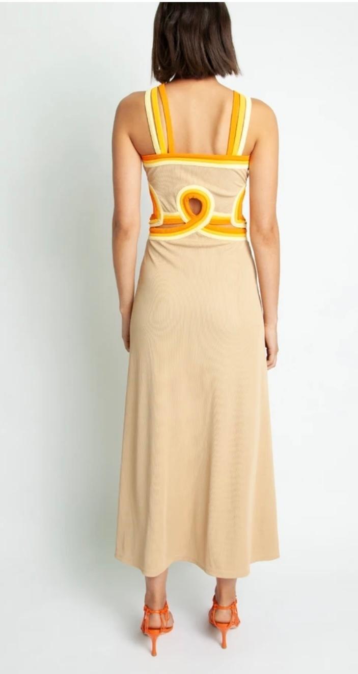 Christopher Esber Looped Verner Bind Multi Strapped Dress Print  Size 8 photo 3