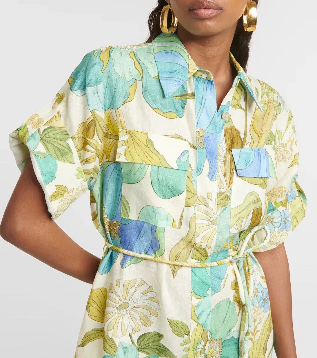 Alemais Janis Shirtdress Multi Size 10 photo 3