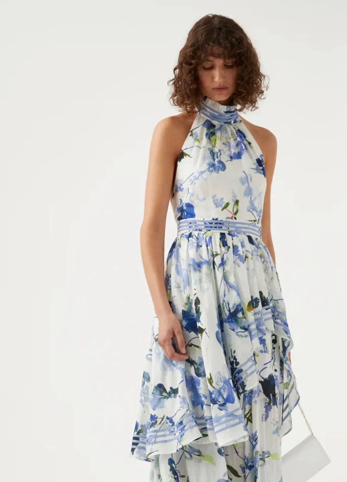 Aje Sienna Maxi Dress Lavenders of Provence Print Size 12 photo 2
