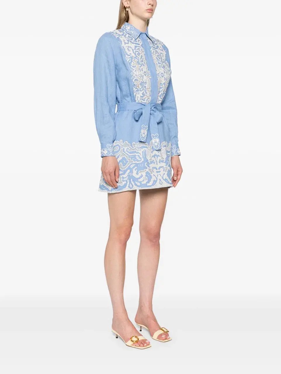 Alemais Arion Mini Dress Cornflower Blue Size AU 10 photo 2