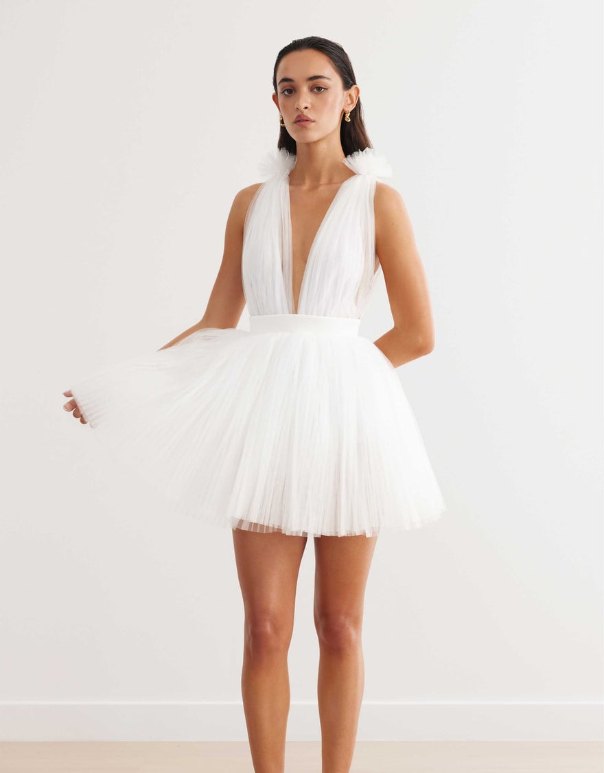 Lexi Charlize Dress, White photo 2