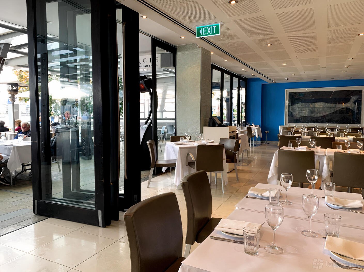 Semi-Private Dining Area at Georges Mediterranean Restaurant photo 11