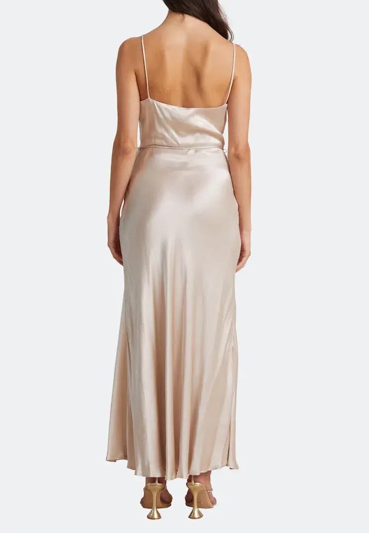 Bec & Bridge Moon Dance Midi Dress Sand Size 8 / S photo 3