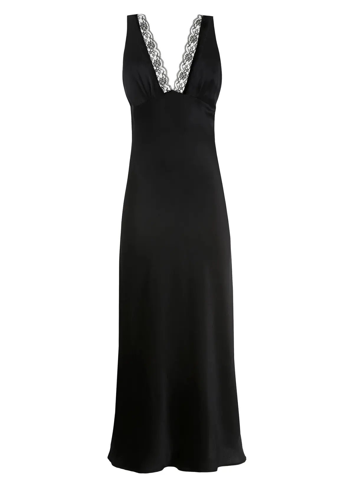 Maison Essentiele Vintage Maxi Dress Black Size 6 photo 4