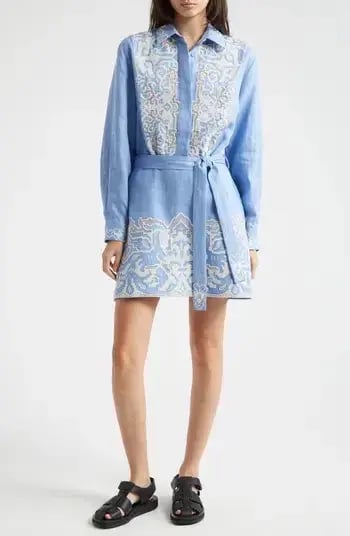 Alemais Arion Mini Dress Cornflower Blue Size AU 10 photo 17