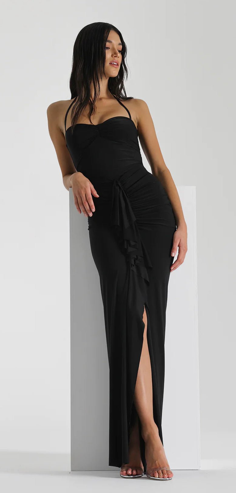 Natalie Rolt Shontae Maxi Gown Black photo 2