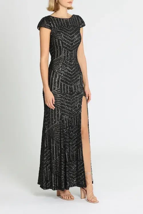 L'amour Grace Gown Black Size AU 20 photo 2