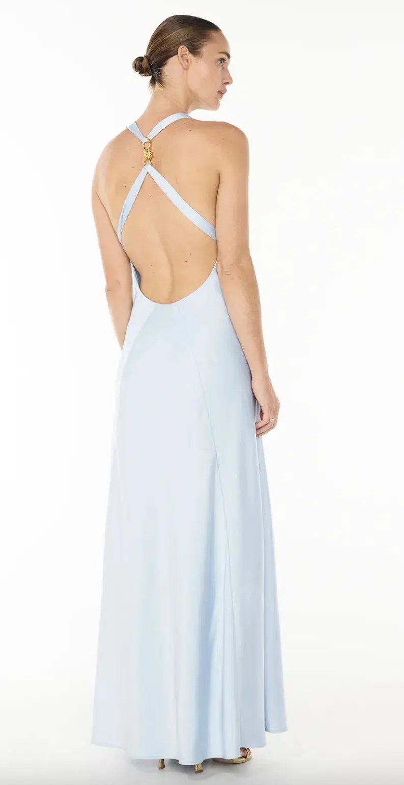 Manning Cartell Charmed Cowl Slip Dress Dove Blue size 10 photo 4
