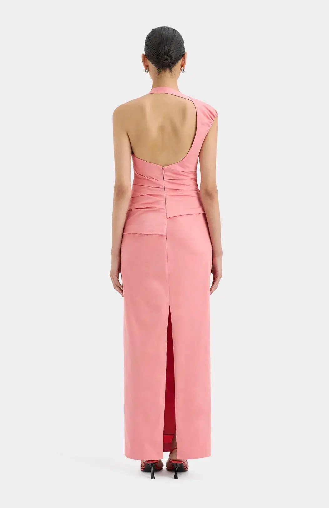 Sir The Label Giacomo Gathered Maxi Dress Pink Size 8 photo 2