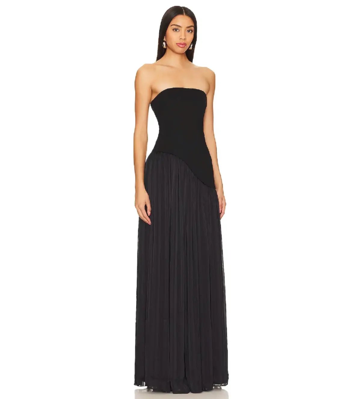 Lovers and Friends Alice Strapless Gown Black Size M/AU 10 photo 2