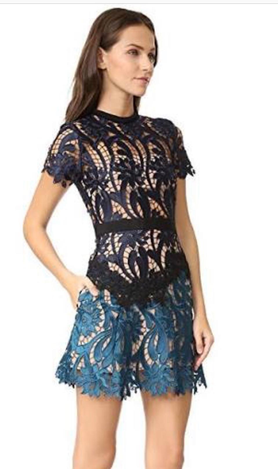 Self portrait prairie mini dress size 10 photo 2