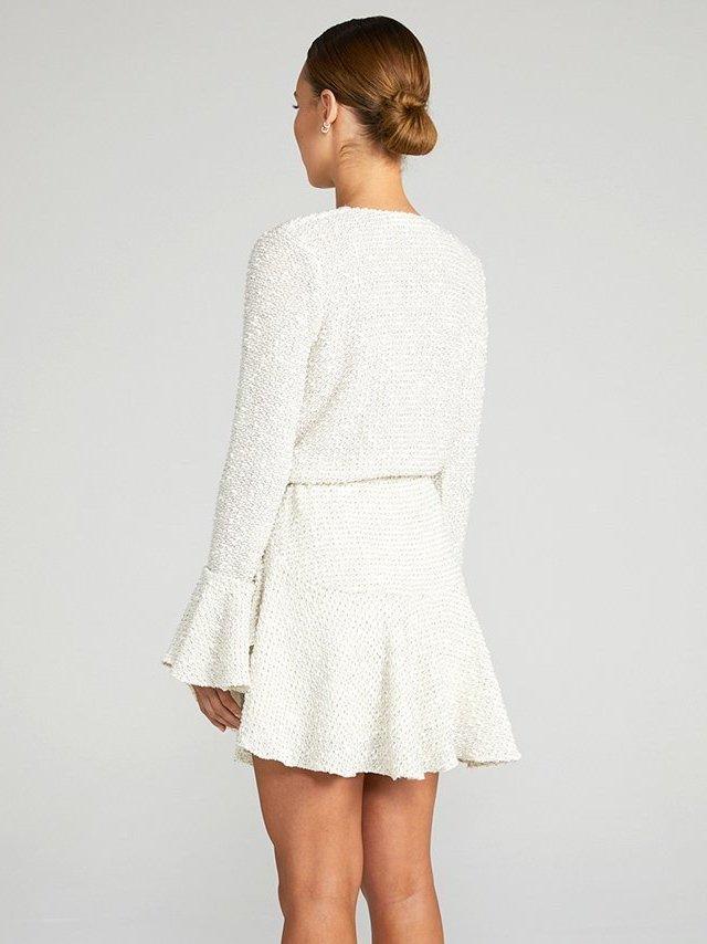 Shona Joy Aimee frill cuff sleeve mini dress - Current Season photo 3
