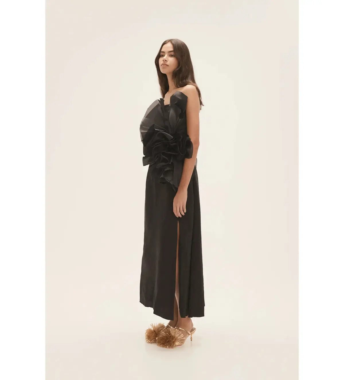 Aje Energy Midi Dress in Black Size AU 8 photo 4