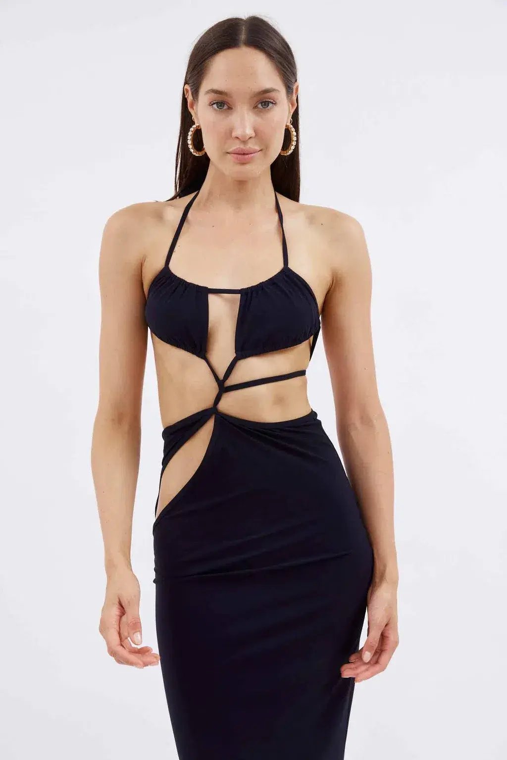 Christopher Esber Displace Dress Black Size 8 photo 4