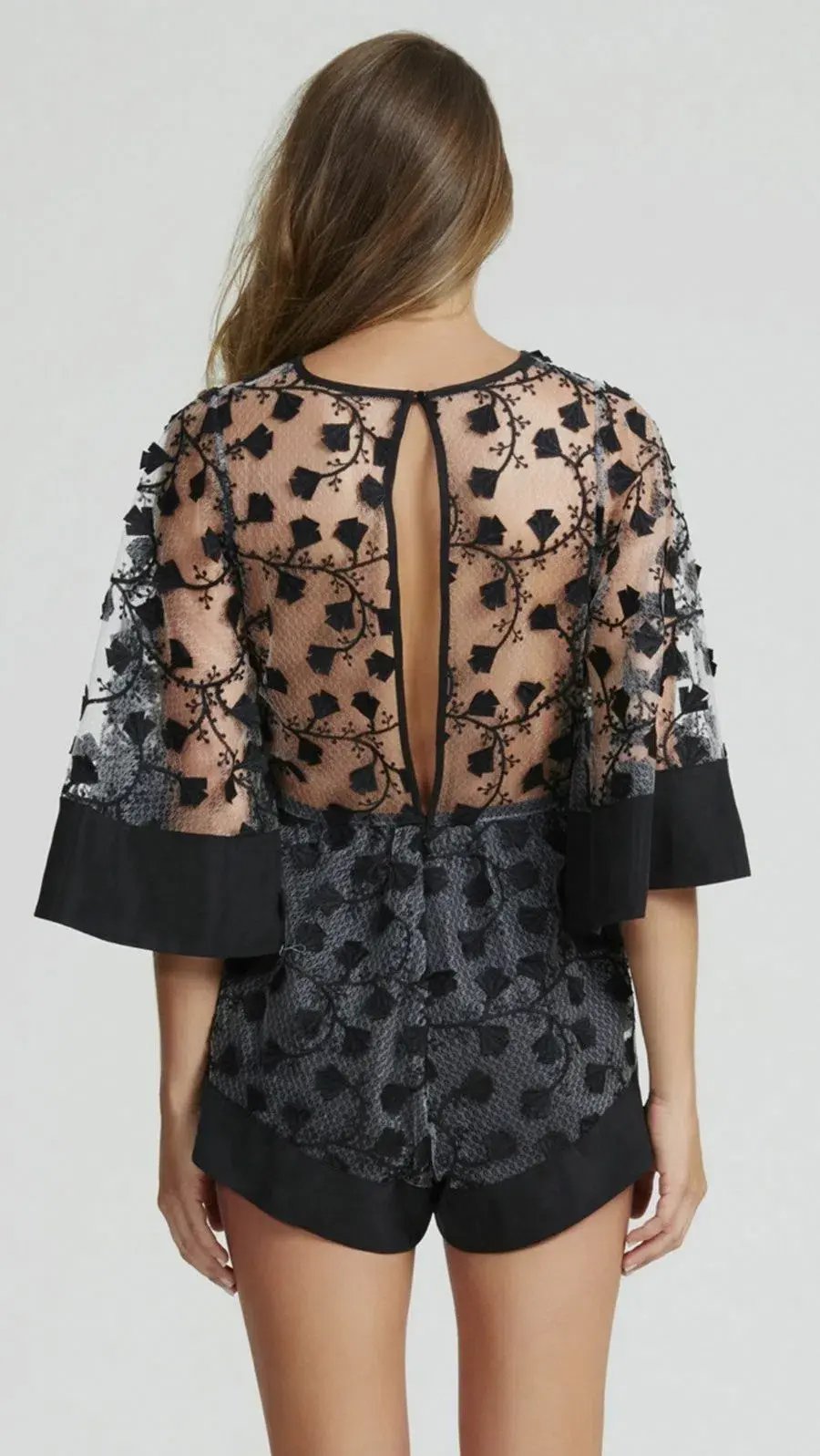 Alice McCall Gypsy Eyes Playsuit Black Size 6 photo 3