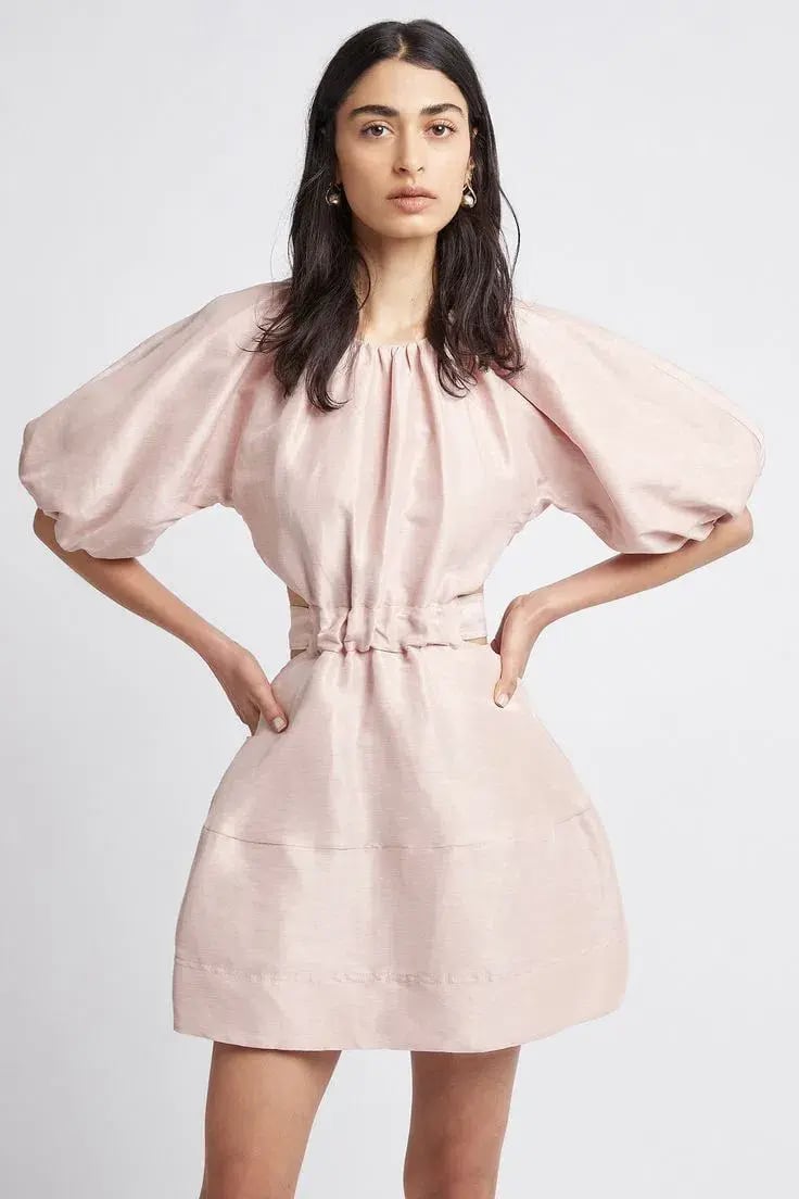 Aje Psychedelia Cut Out Mini Dress Pink Size 8 photo 4