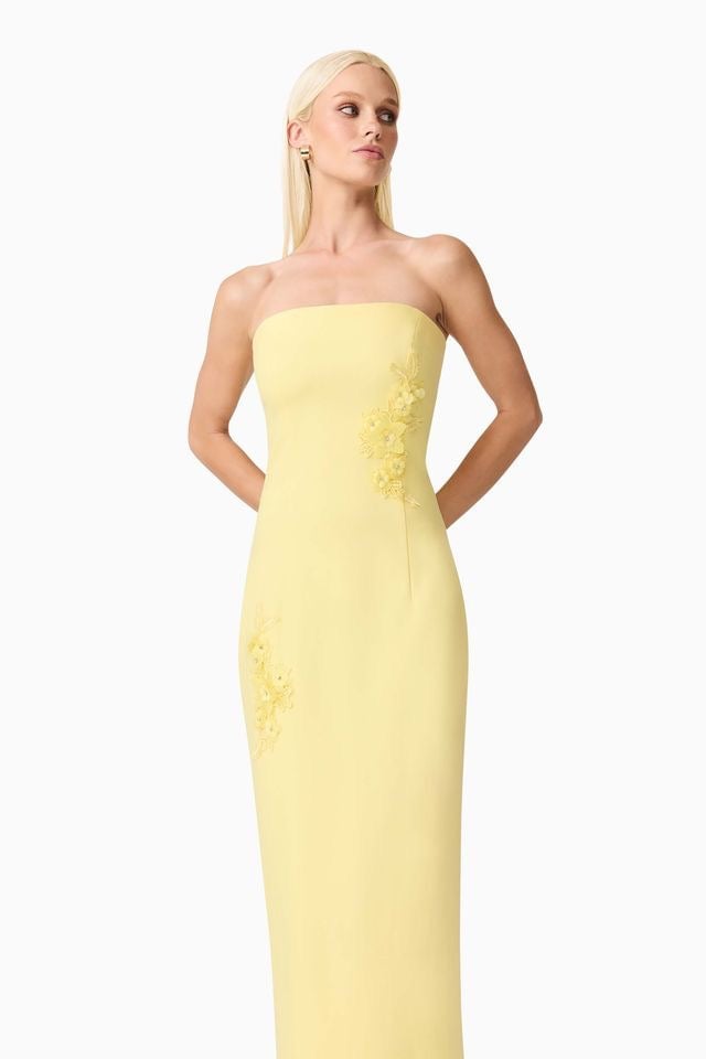 Elliatt Evee Maxi Dress - Lemon photo 4