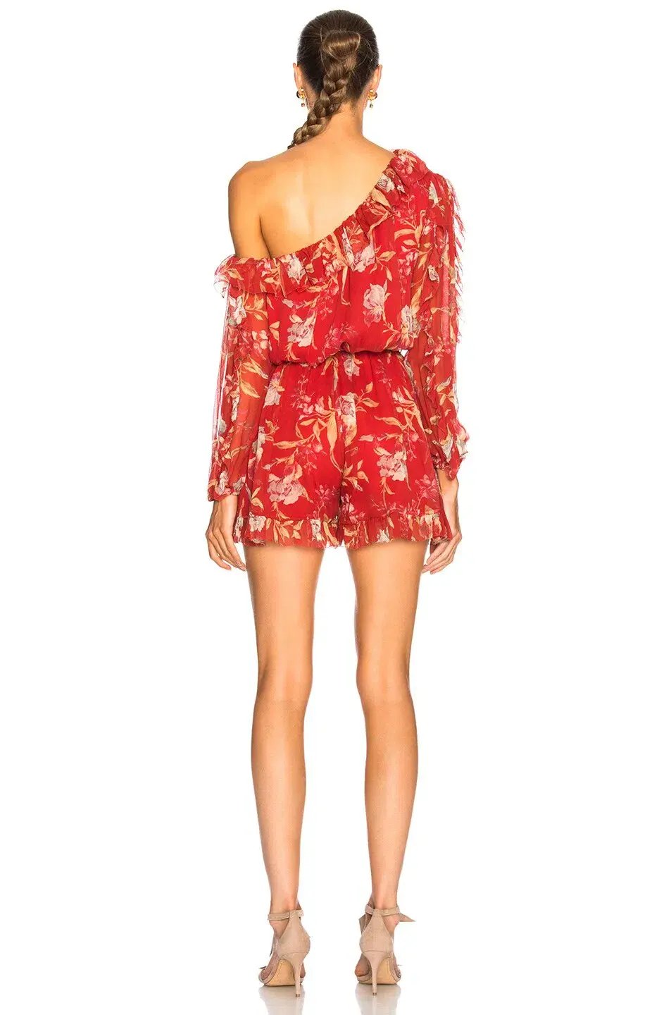 Zimmermann Corsair Iris Playsuit Red Floral Size 0 / AU 8 photo 2