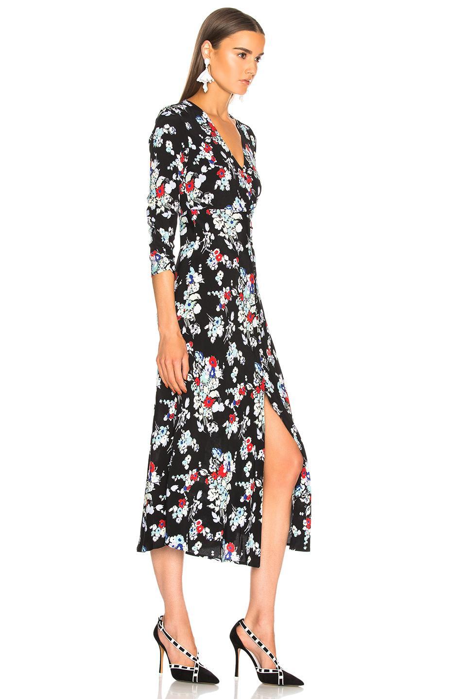 Rixo London Katie Dress Floral Bunch Size 12 photo 3