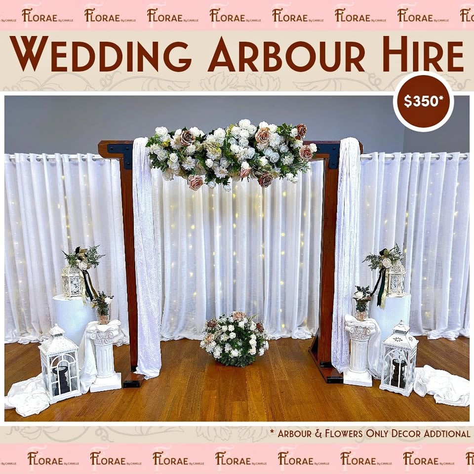 Wedding Flowers + Arbour + Flowers + Wedding Decor Hire photo 5