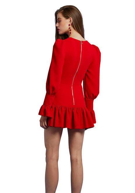 by Johnny anna v tulip sleeve dress size 6 photo 2