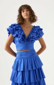Aje Eleni Maxi Skirt & Rhythmic Frill Bodice photo 4
