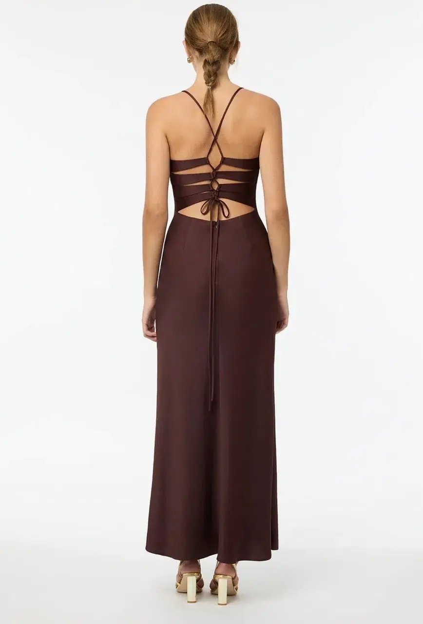 Manning Cartell Time To Shine Slip Dress In Truffle Size 4 photo 4