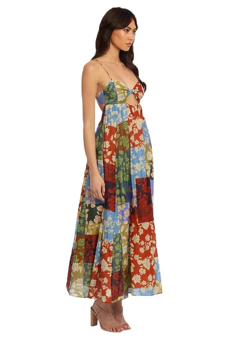 Bec & Bridge Woodstock Maxi Dress Multi Print Size 14 photo 2