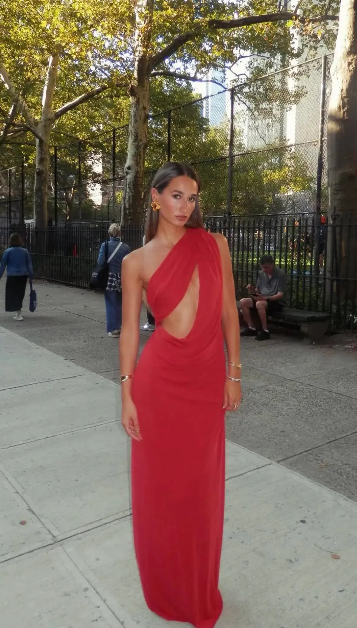 MISHA Collection The Solstice Cupro Dress in Cherry Red Size S / 8 AU photo 2