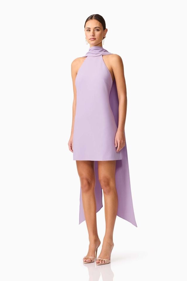 Elliatt Mira Halter Mini Dress - Lilac photo 2