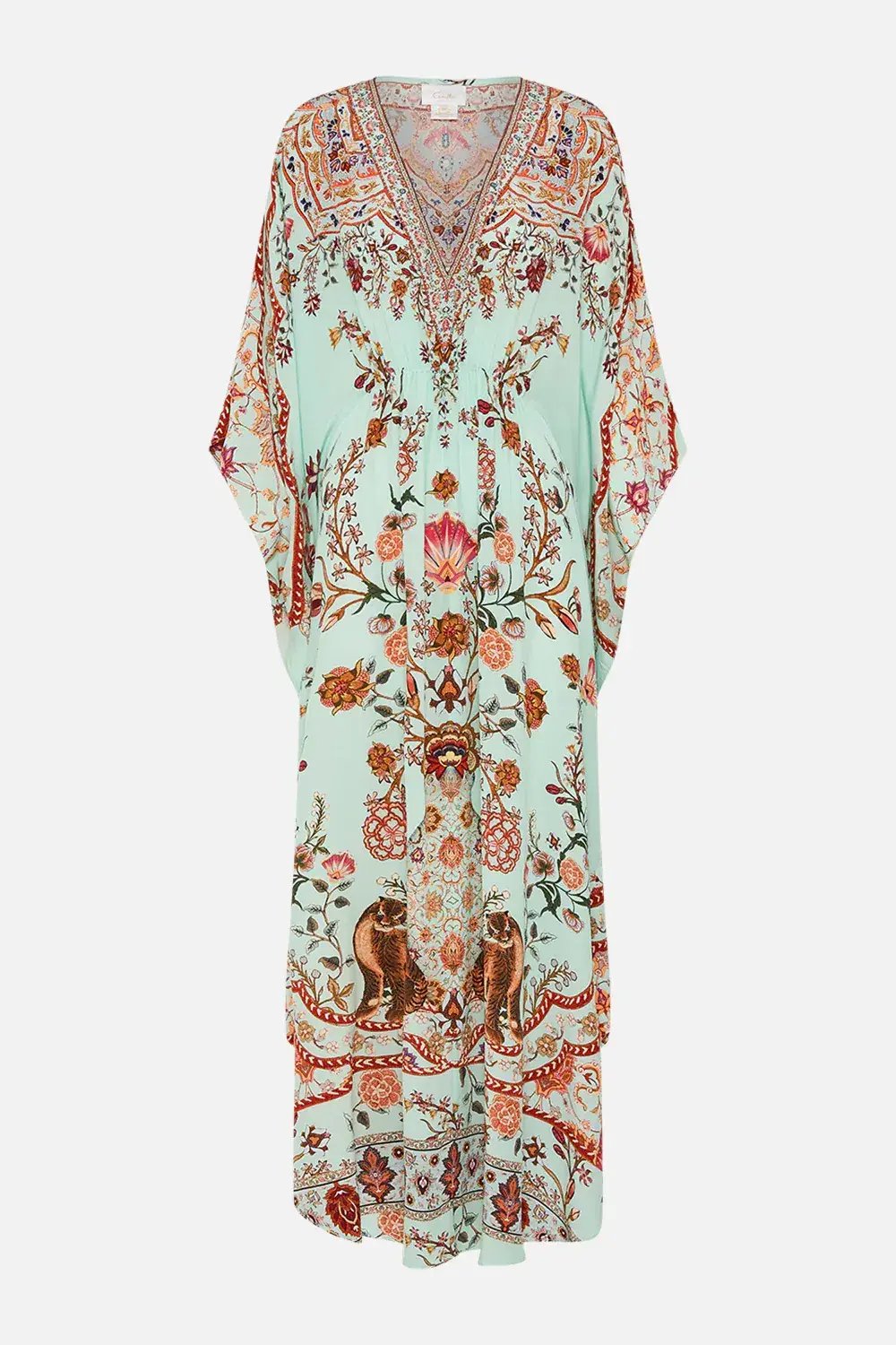 Camilla Weaving Worlds Gathered Waist Kaftan Floral One Size photo 5