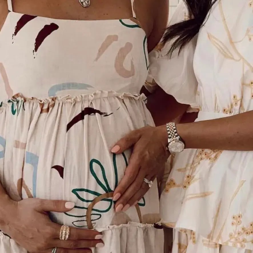 Skye and Staghorn Lottie Tiered Maxi Dress in La Rosa Print Size AU 8 photo 2