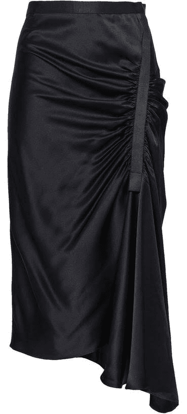 Christopher Esber Incline Taped Gathered Skirt Black Size 8 photo 3