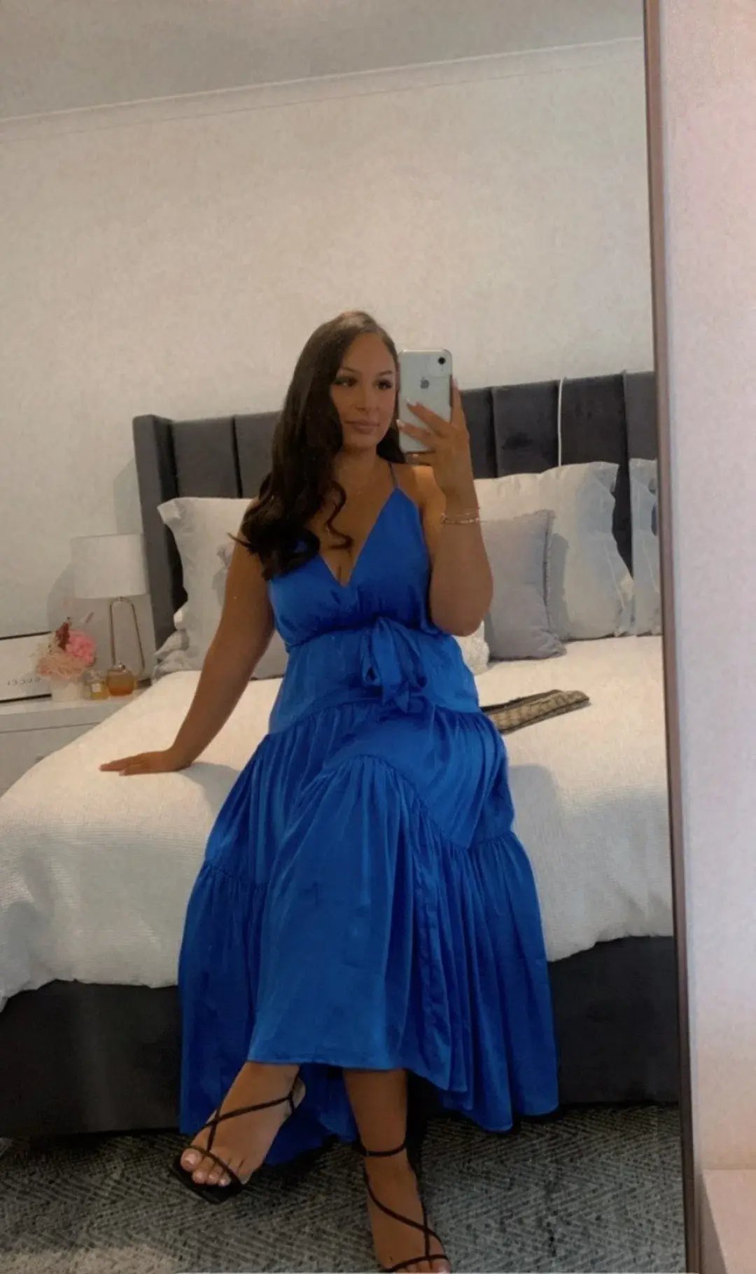 Sheike Sirocco Maxi Dress Blue Size 10 photo 3
