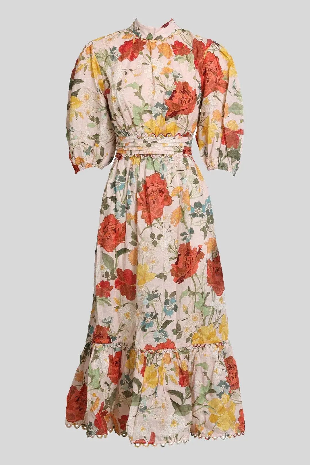Kate Ford Dahlia Eyelet Gown Floral Size 10 photo 2