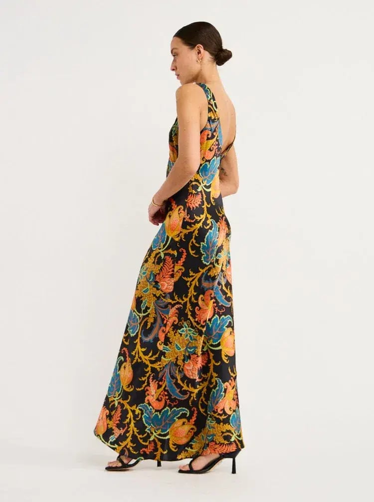 Sir The Label Artiste V Neck Slip Maxi Dress Deschamps Size 0/AU 6 photo 4