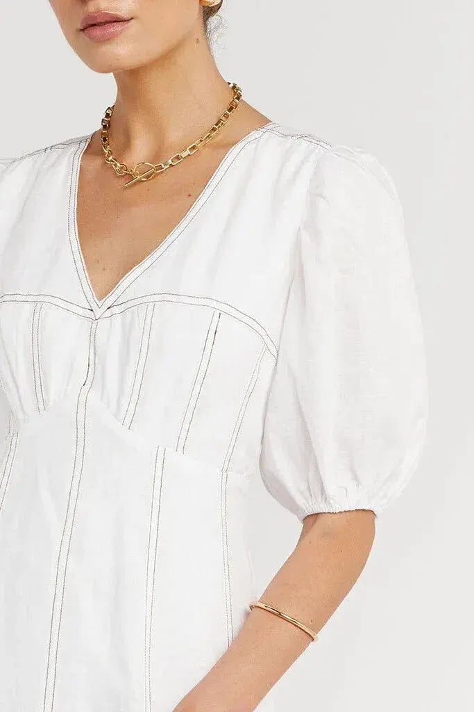 Manning Cartell Reverie Lace Sleeve Dress White Size 10 photo 20