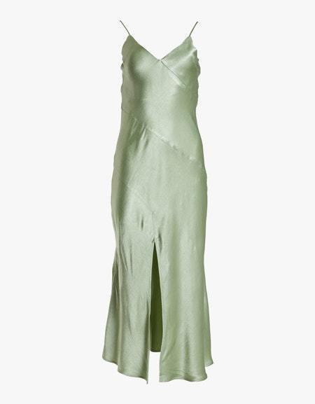 bec & bridge crest midi slip dress in peppermint photo 3