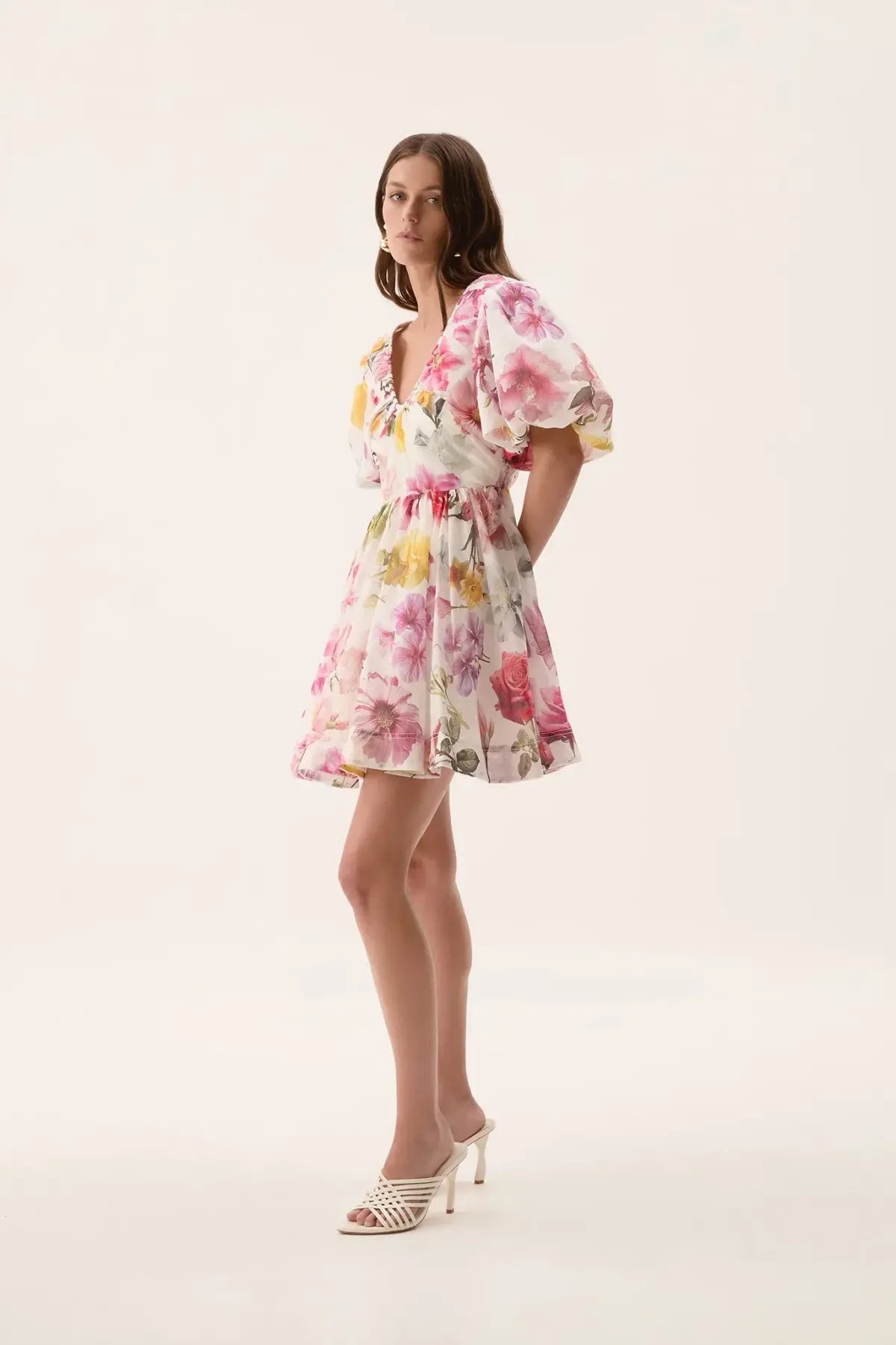 Aje Fleur Mini Dress in Collage Floral Size AU 10 photo 4