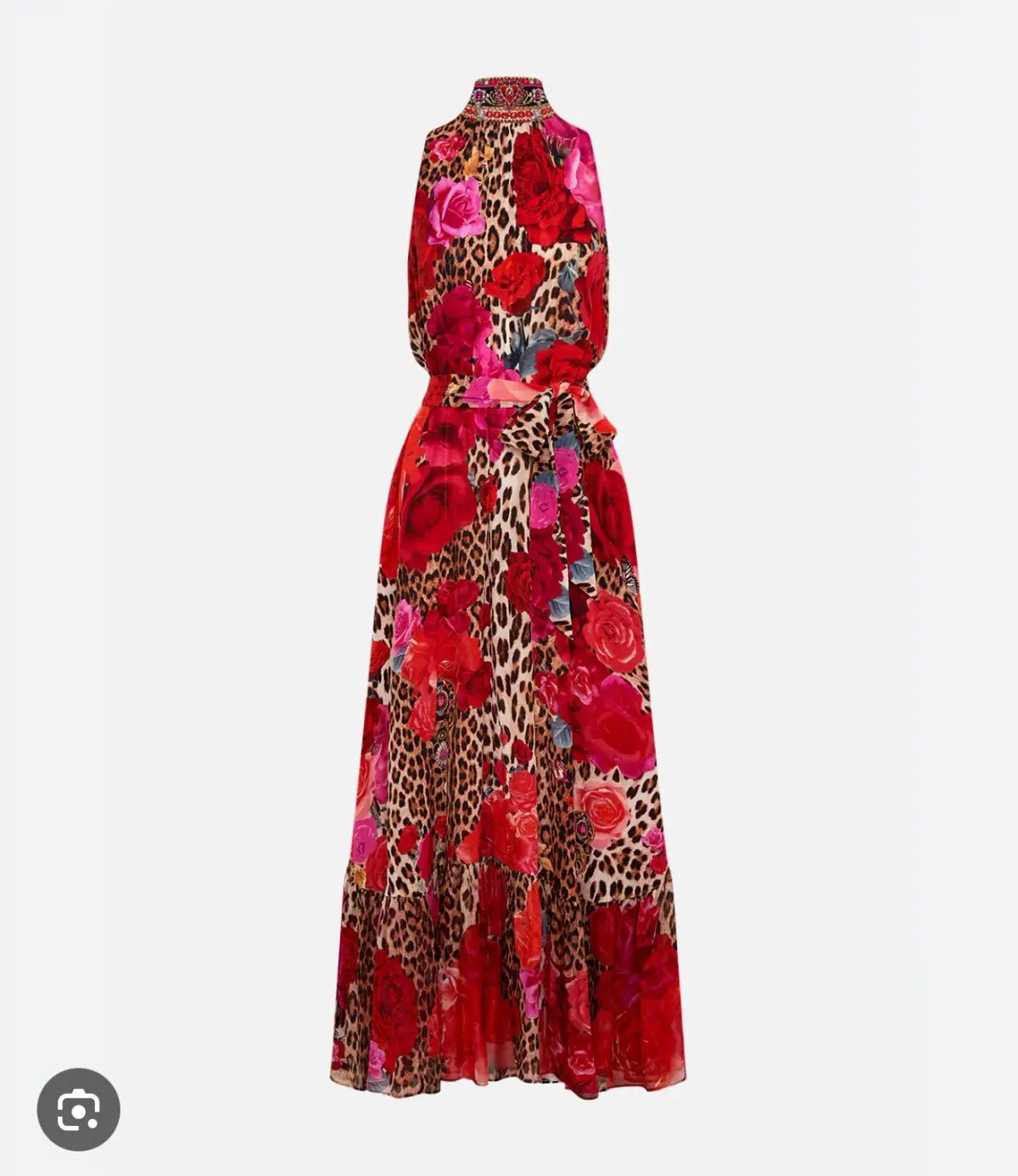 Camilla - NECKTIE DRESS WITH ELASTICATED WAIST HEART LIKE A WILDFLOWER photo 2