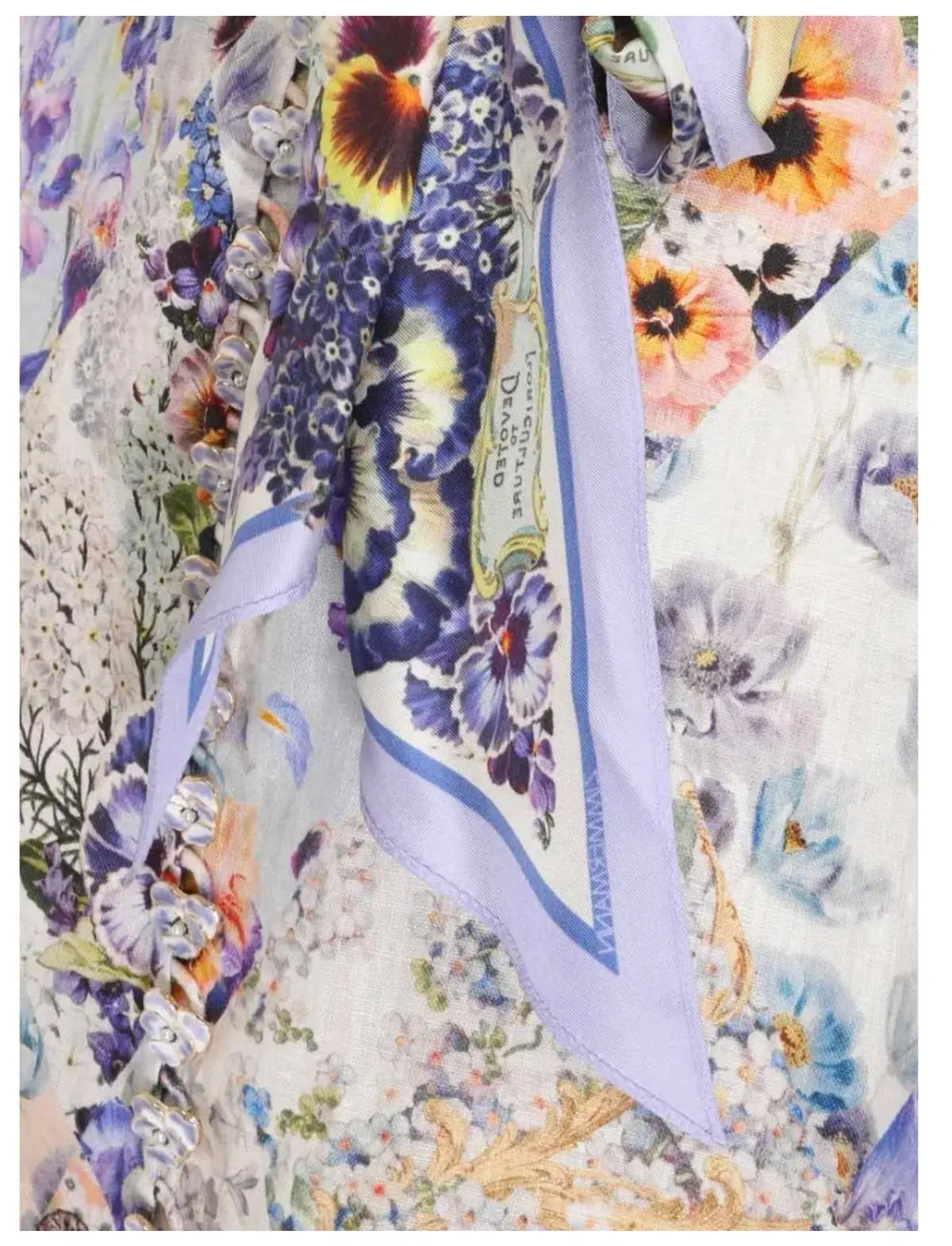 Zimmermann Tama Belted Mini Dress Floral Size 2 / AU 12 photo 3