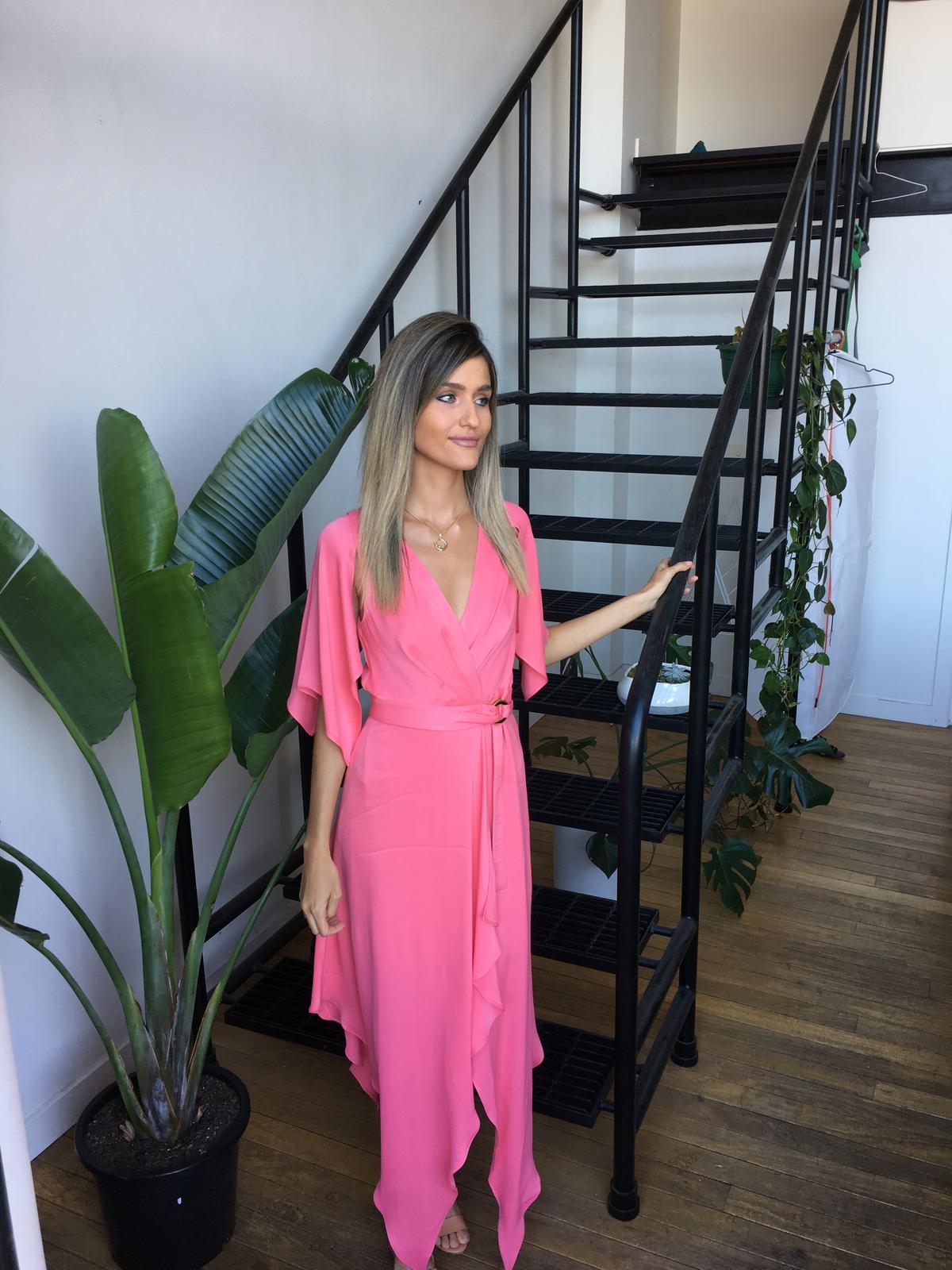 Manning Cartell Wrap Dress Tickled Pink Size 6 photo 3