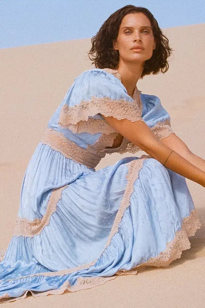 Spell Ocean Gown in Bluebell Size XL/AU 12 photo 2
