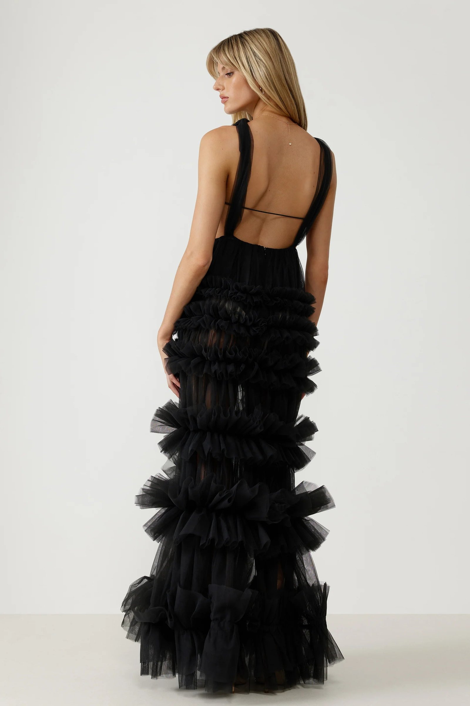 LEXI MARIELLA DRESS - CHARCOAL photo 9