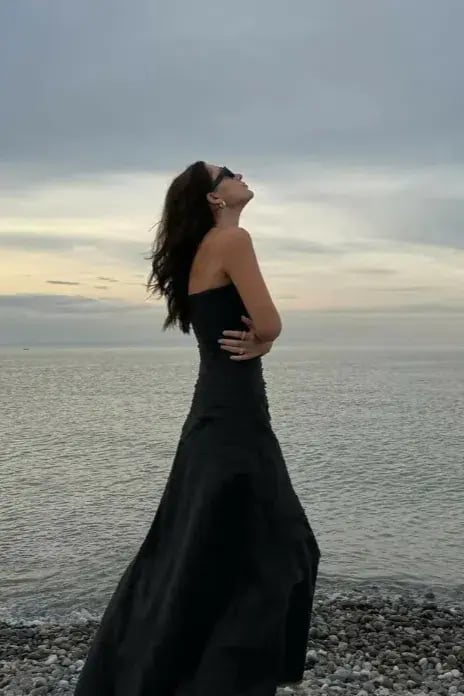 Aje Soundscape Maxi Dress Black Size 8 photo 5
