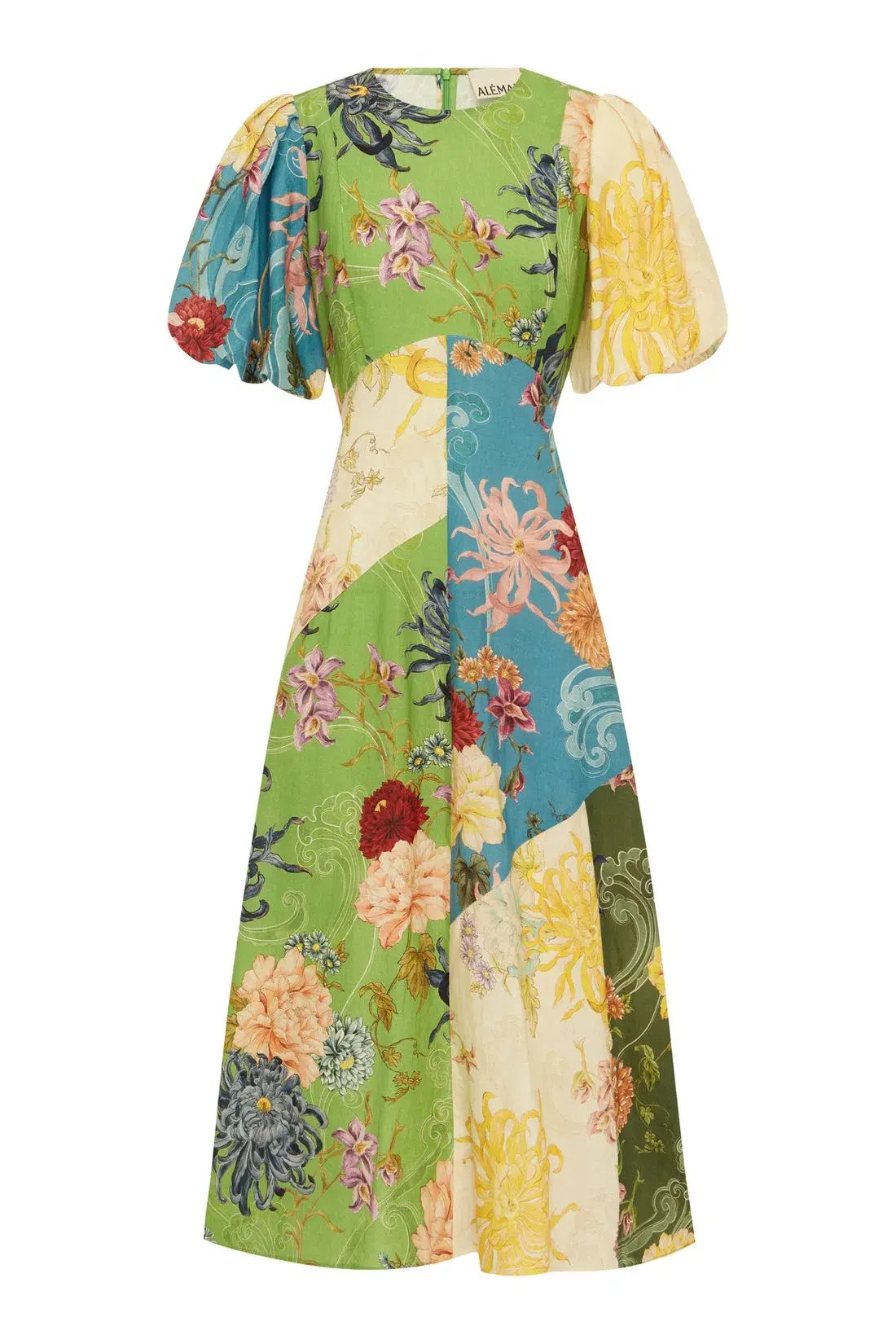 Alemais Avery Spliced Midi Dress  in Mulit colored Floral Print Size AU 4 photo 5