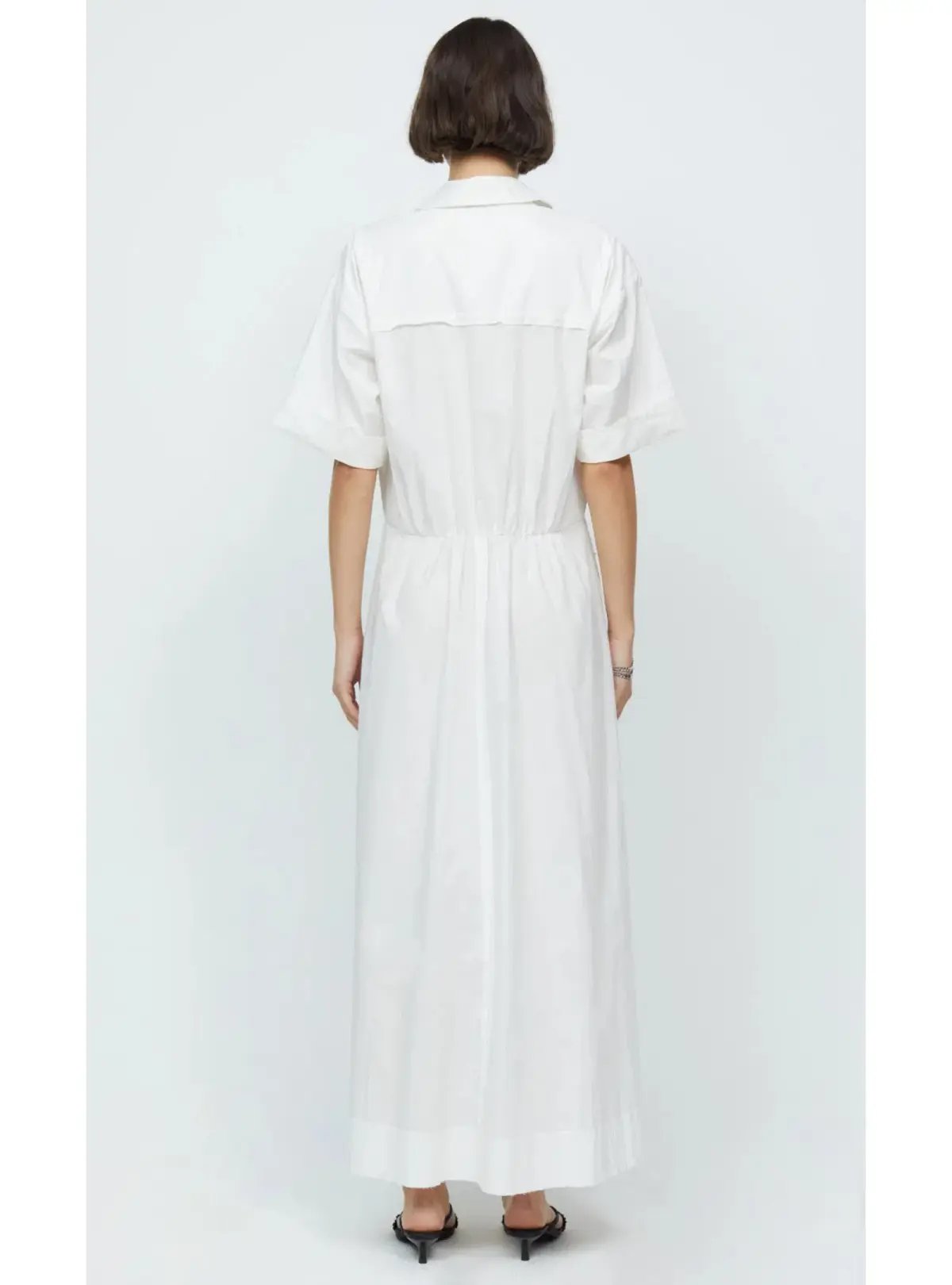 Bec & Bridge Lenna Maxi Shirt Dress Ivory Size AU 10 photo 4