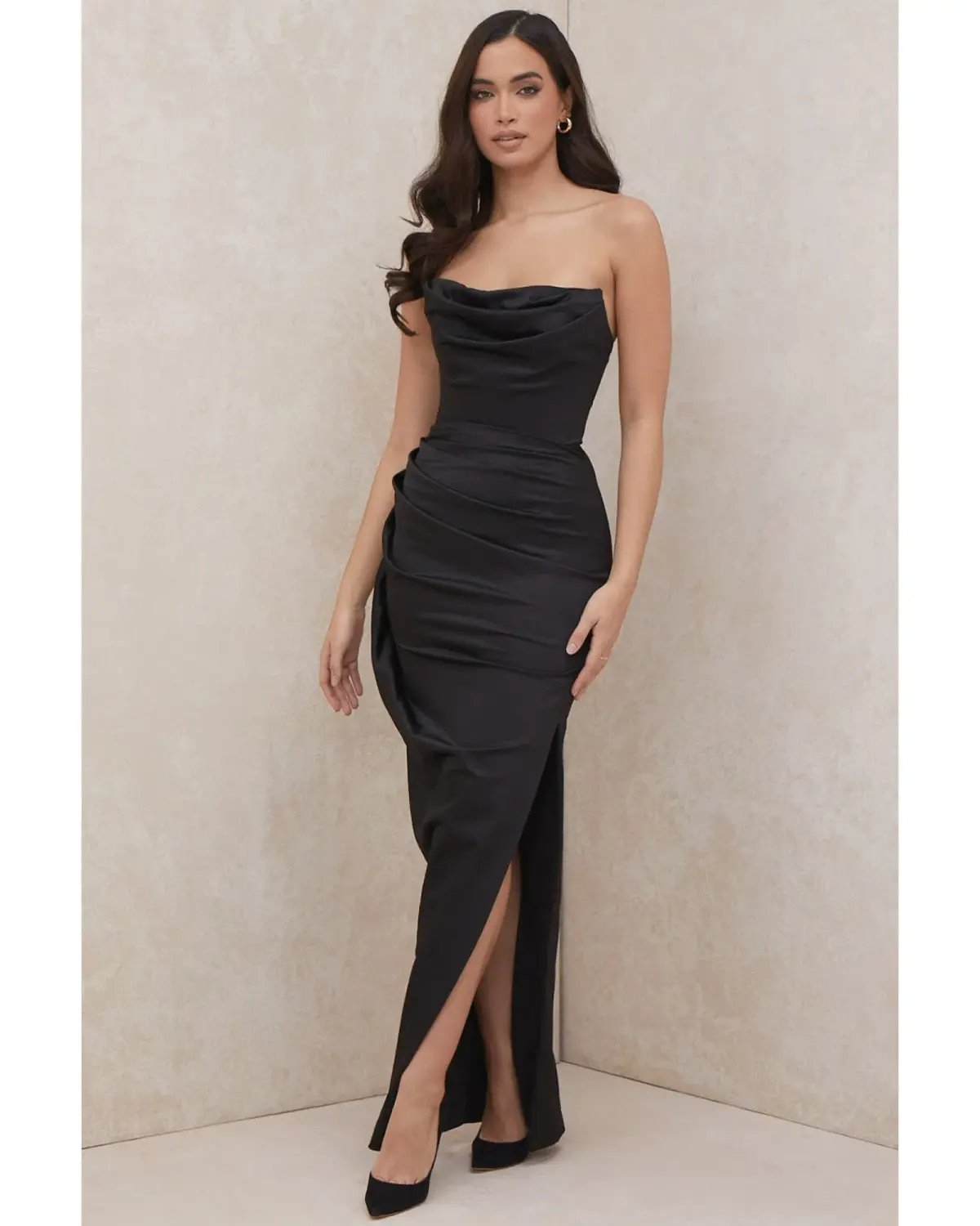House of CB Adrienne Corset Maxi Dress in Black Size S / AU 8 photo 2