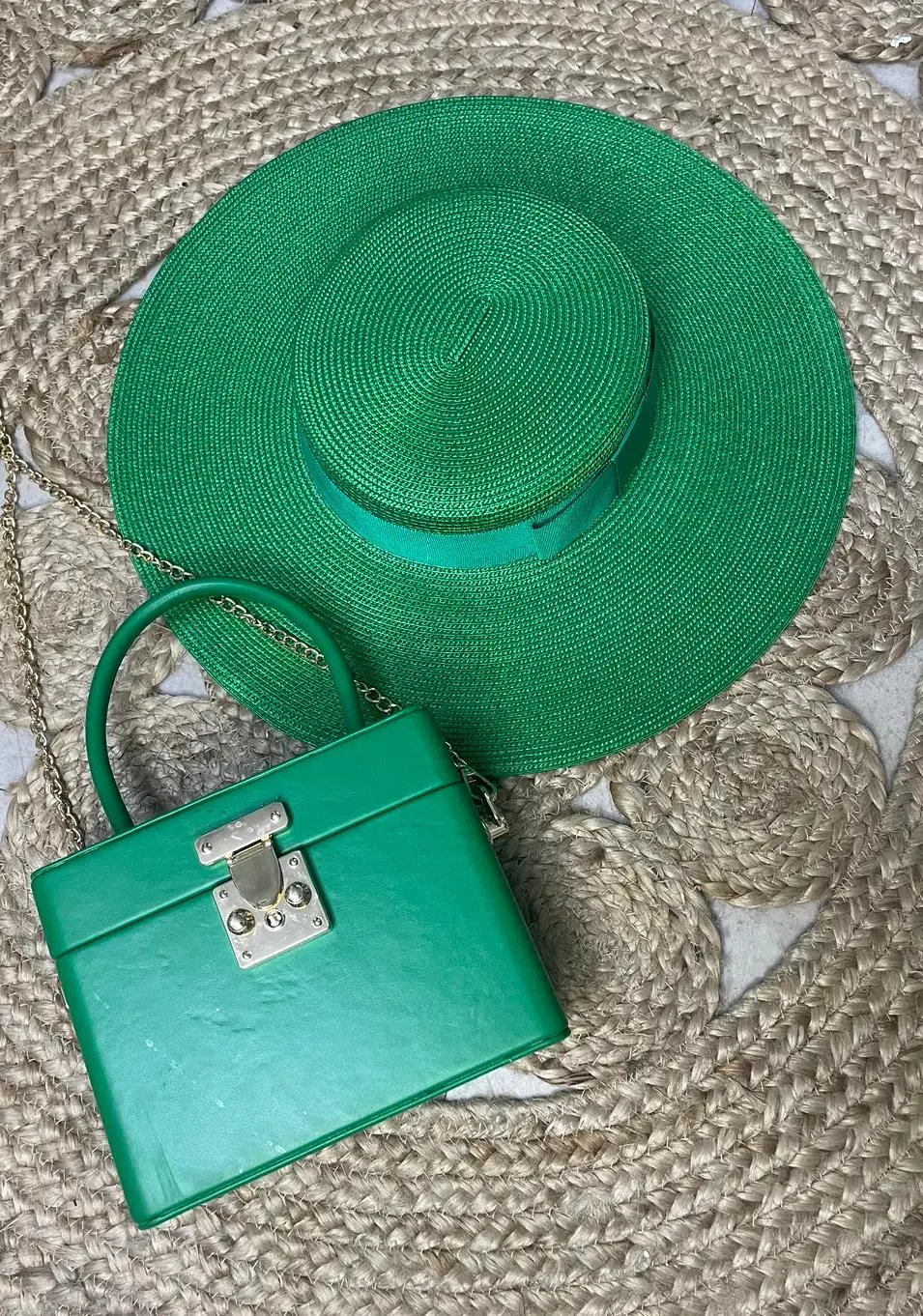 Morgan & Taylor Macy Boater hat in Green photo 4