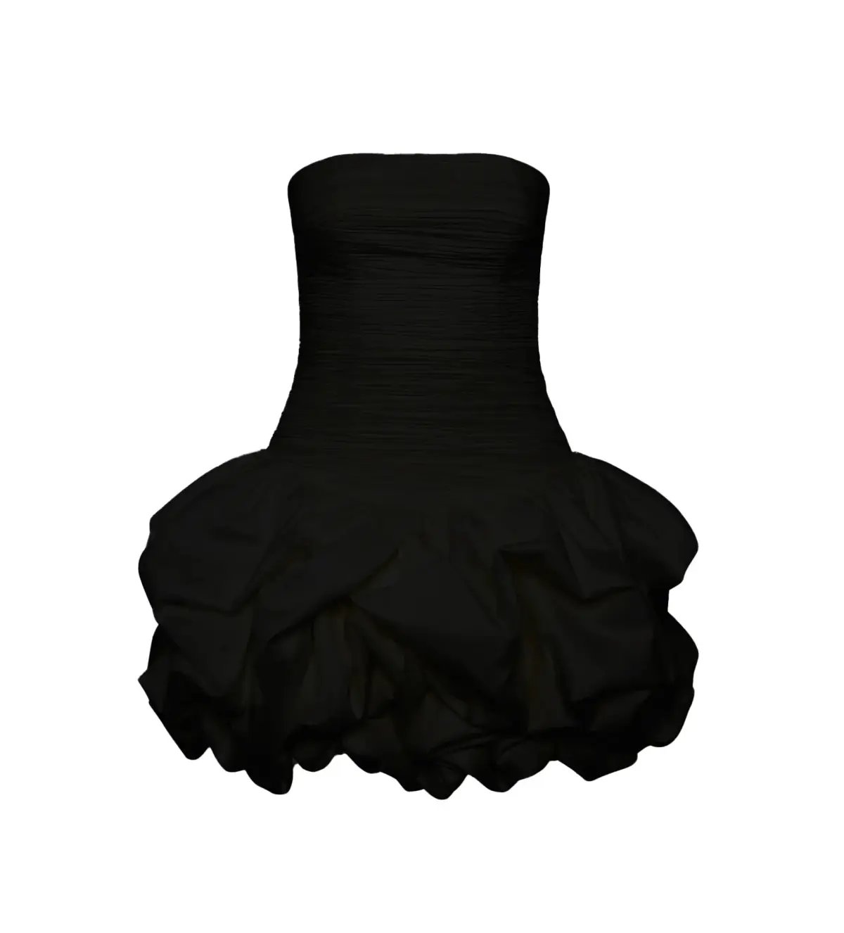 Aje Black Violette Bubble Hem Mini Size 10 photo 3